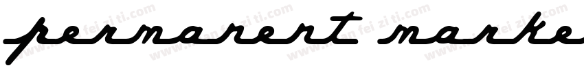 permanent market字体转换